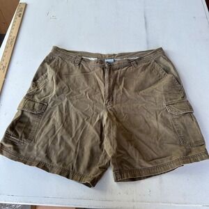 Columbia Shorts Mens 42‎ Cargo Flat Front Outdoor Casual Khaki Beige